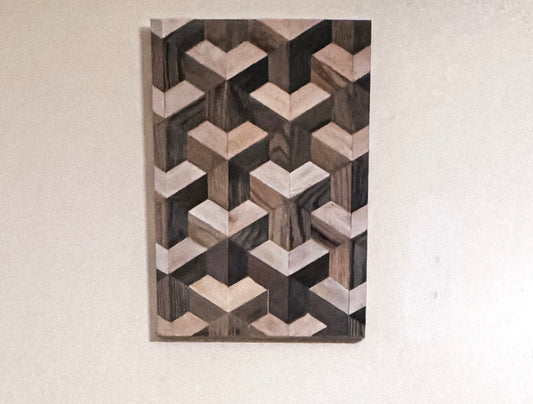 Wood Geometric Wall Art