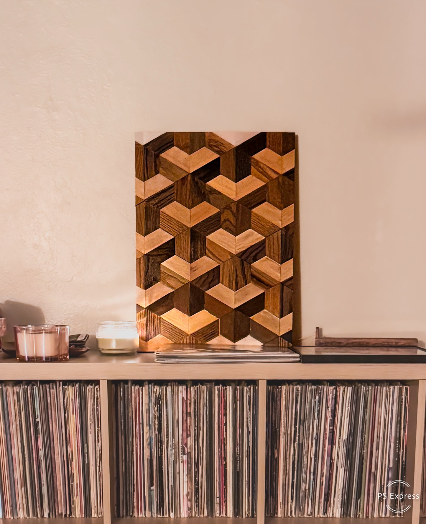 Wood Geometric Wall Art